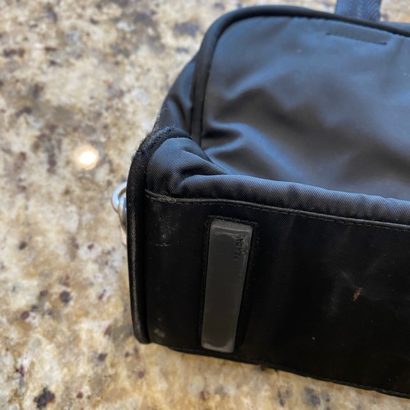 Prada nylon double strap shoulder bag. - Picture 6 of 7